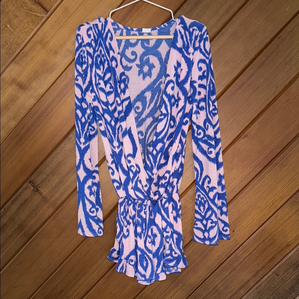 Surf Gypsy Blue & Pink Patterned Romper